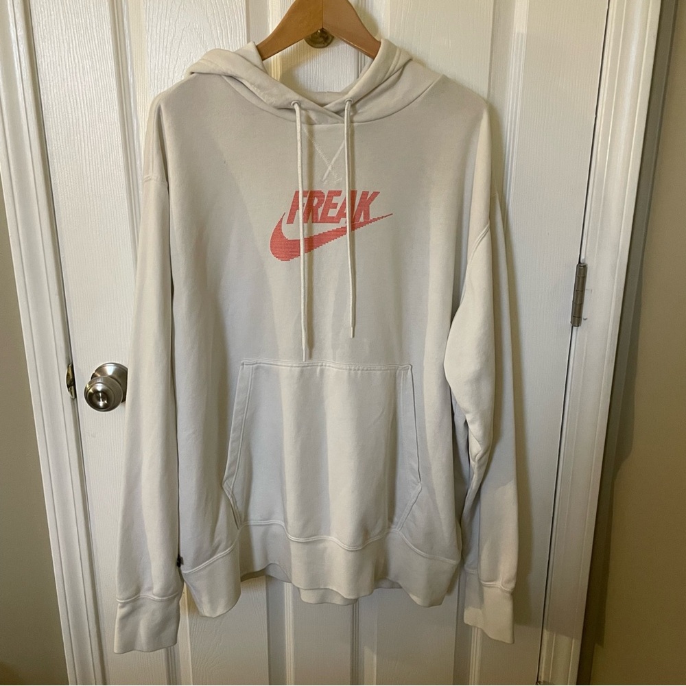 Nike‎ Giannis "Freak" Hoodie Pullover Men's Size XL White